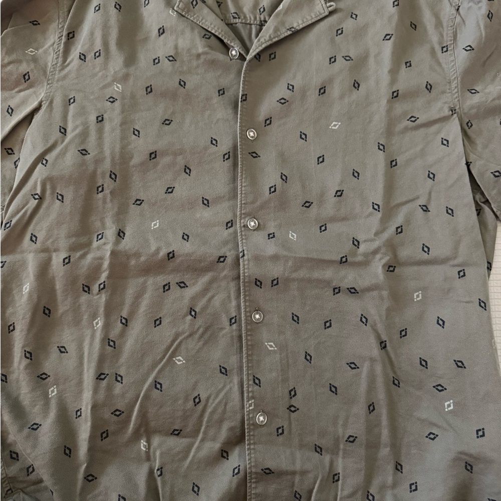 Club Monaco Khaki Patterned Shirt